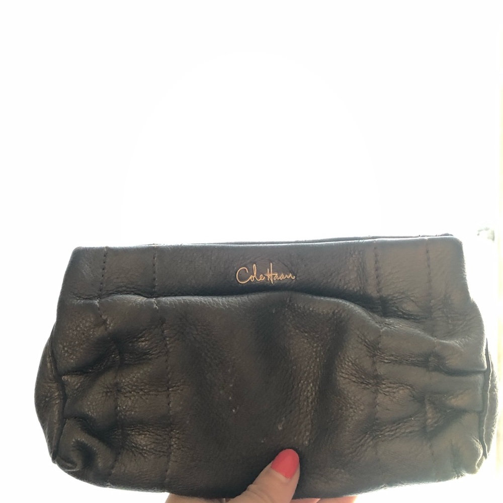 Cole Haan bronze leather purse
